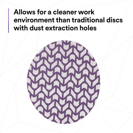 3M 710W 88473 Cubitron II Hookit Xtract Net Disc, 180+, Purple, 5 in, Die 500X (7100288231) (300 Pack) - 9