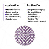 3M 710W 88457 Cubitron II Net Disc, 150+ Grit, 6 in, Die 600Z, Hook and Loop, Purple (7100288232) (300 Pack) - 4