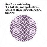 3M 710W 88458 Cubitron II Hookit Net Disc, 180+, Purple, 6 in, Die 600Z (7100288233) (300 Pack) - 10