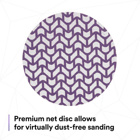 3M 710W 88472 Cubitron II Net Disc, 150+ Grit, Purple, 5 in x NH, Die 500X, Hook and Loop (7100288234) (300 Pack) - 4