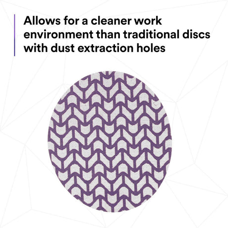3M 710W 88472 Cubitron II Net Disc, 150+ Grit, Purple, 5 in x NH, Die 500X, Hook and Loop (7100288234) (300 Pack) - 8