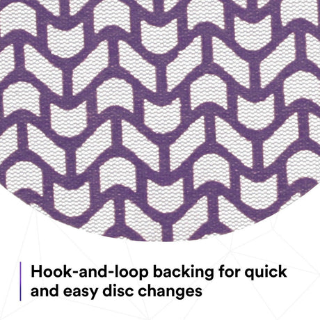 3M 710W 88472 Cubitron II Net Disc, 150+ Grit, Purple, 5 in x NH, Die 500X, Hook and Loop (7100288234) (300 Pack) - 9
