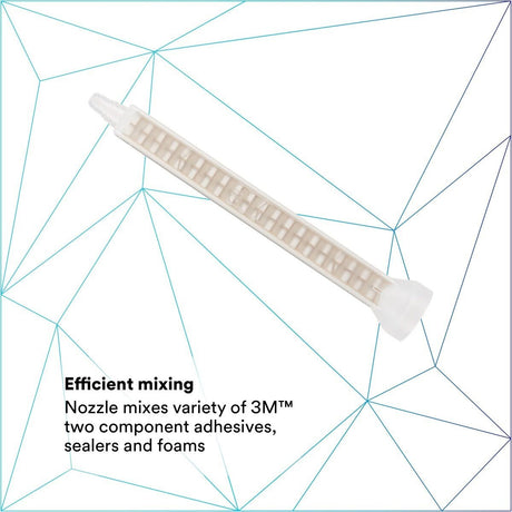 3M 08193 Static Mixing Nozzle, Cascade Mix Meter Nozzle, 200 mL, Gold (7100290361) (36 Pack) - 2