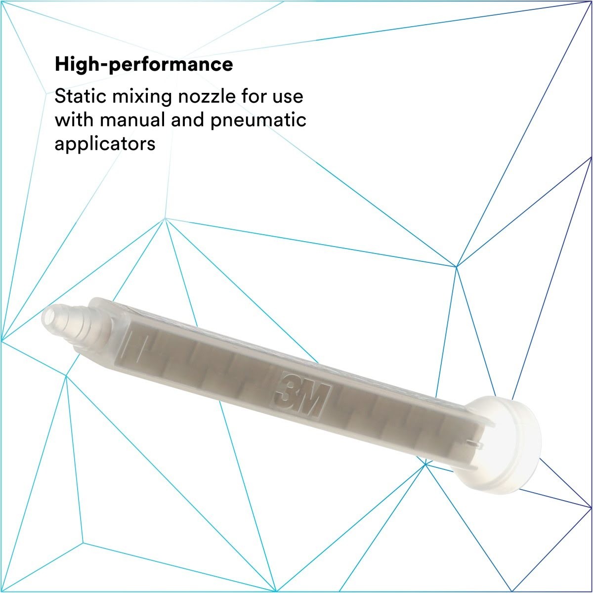 3M 08193 Static Mixing Nozzle, Cascade Mix Meter Nozzle, 200 mL, Gold (7100290361) (36 Pack) - 4