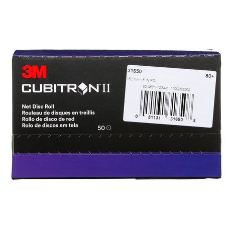 3M 710W Cubitron II Hookit Net Disc Roll, Precision Shaped Ceramic, 80 Plus Grit, Purple, 6 in, 50 Discs per Roll (31650) (7100291684)  - (6 Pack) - 5