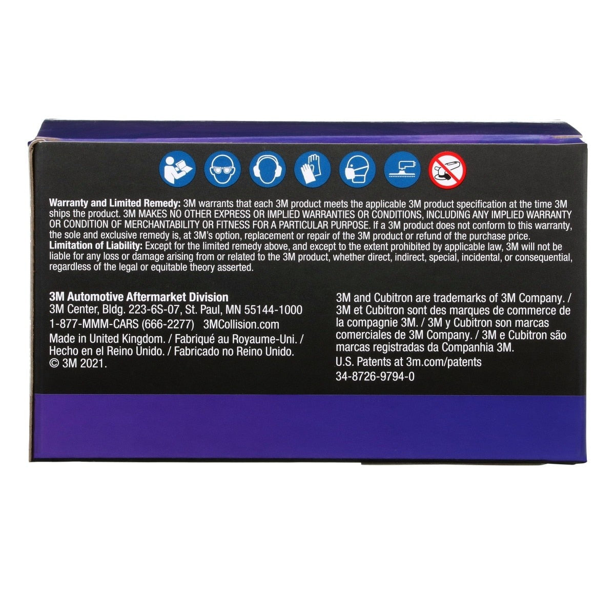 3M 710W Cubitron II Hookit Net Disc Roll, Precision Shaped Ceramic, 80 Plus Grit, Purple, 6 in, 50 Discs per Roll (31650) (7100291684)  - (6 Pack) - 6