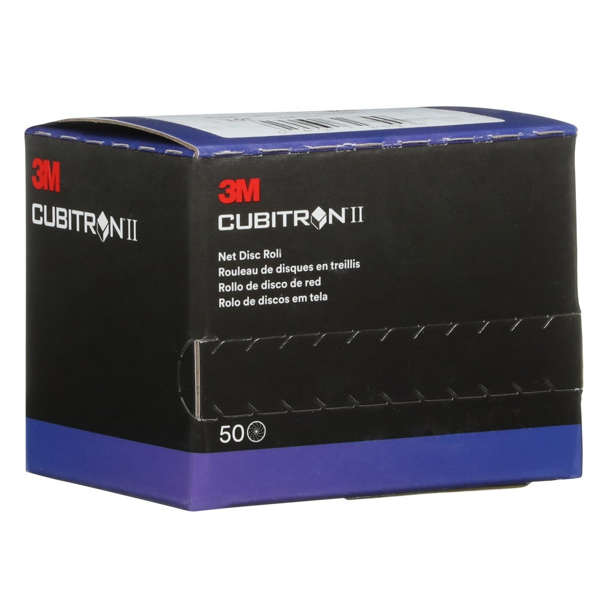 3M 710W Cubitron II Hookit Net Disc Roll, 3 in, 80+ Grit, Purple, 50 Discs per Roll (31679) (7100291693)  - (6Pack) - 7