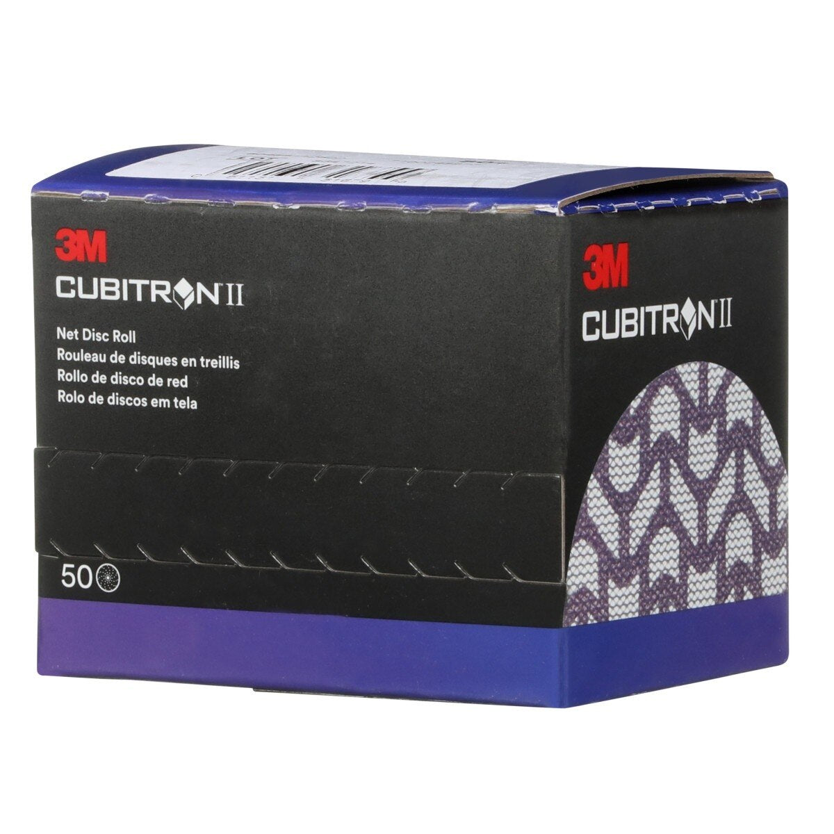 3M 710W Cubitron II Hookit Net Disc Roll, 3 in, 80+ Grit, Purple, 50 Discs per Roll (31679) (7100291693)  - (6Pack) - 8
