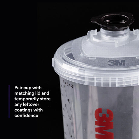 3M 26264 PPS Series 2.0 Vented Spray Cups Kit, Large (32.1 fl oz, 950 ml), 200 Micron Filter (7100292052) - 4