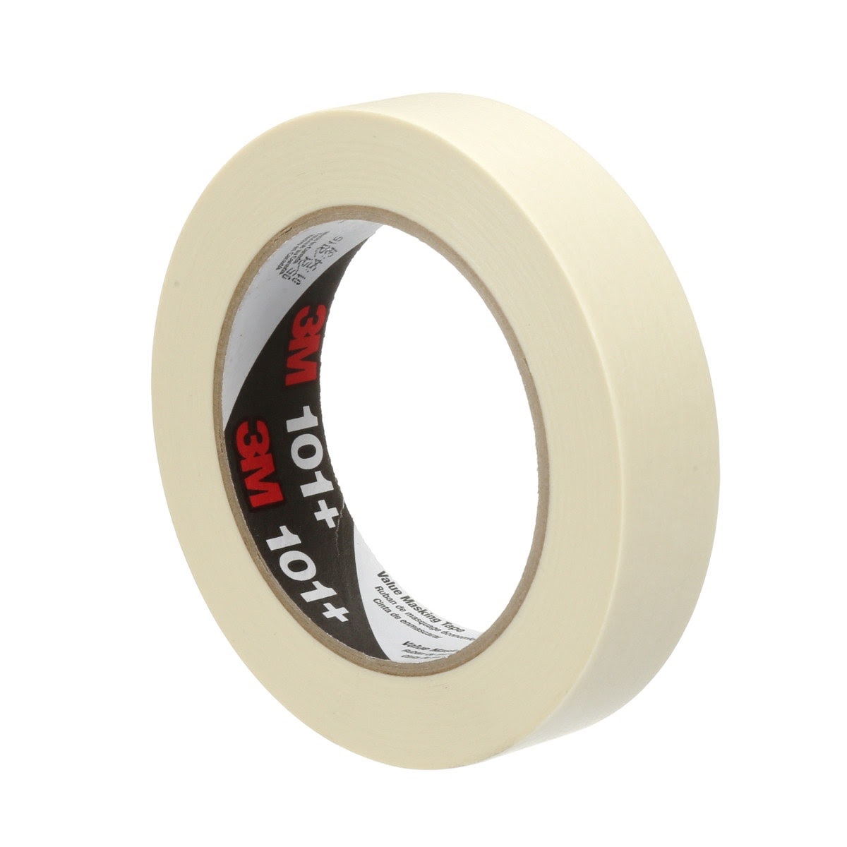 3M 101+ Value Masking Tape, Tan, 24 mm x 55 m, 5.1 mil (7100293675) - 2