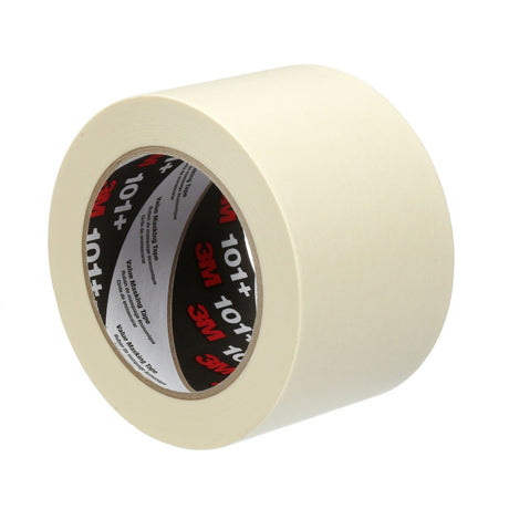 3M 101+ Value Masking Tape, Tan, 96 mm x 55 m, 5.1 mil (7100293679) (64 Pack) - 2