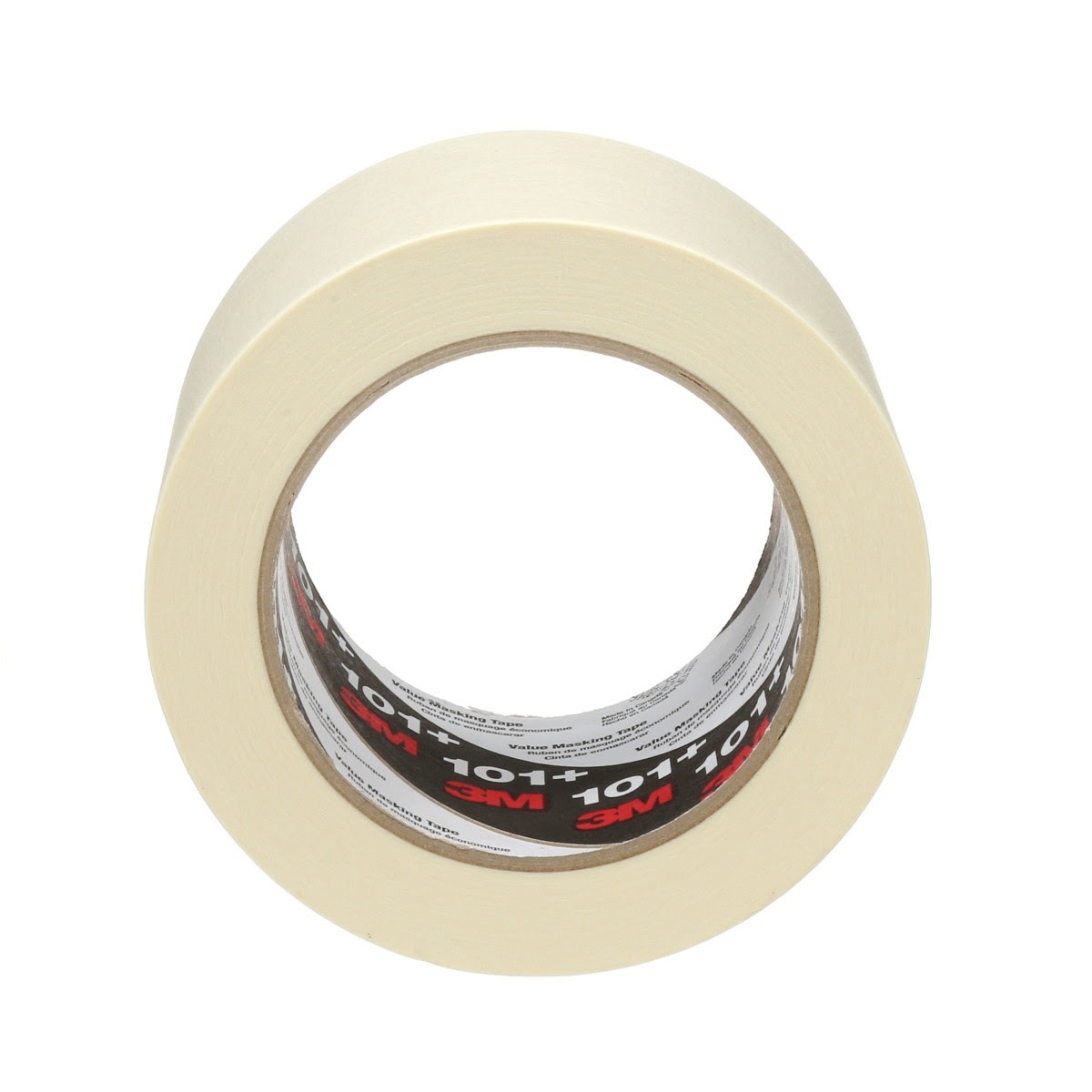 3M 101+ Value Masking Tape, Tan, 96 mm x 55 m, 5.1 mil (7100293679) (64 Pack) - 3