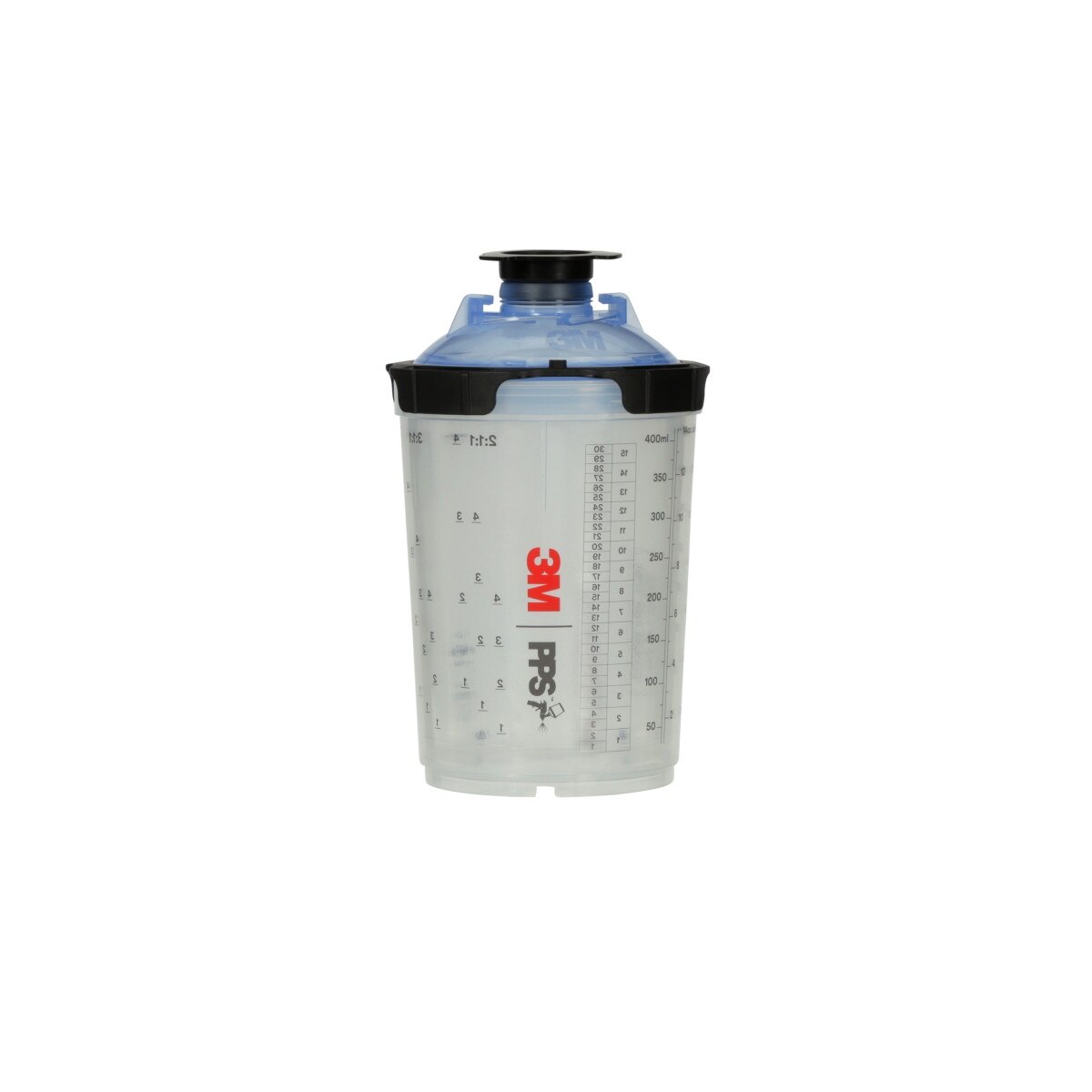 3M 26312 PPS Spray Cup System Kit, Midi, 13.5 fl oz, 125 Micron Filter (7100296772) - 2