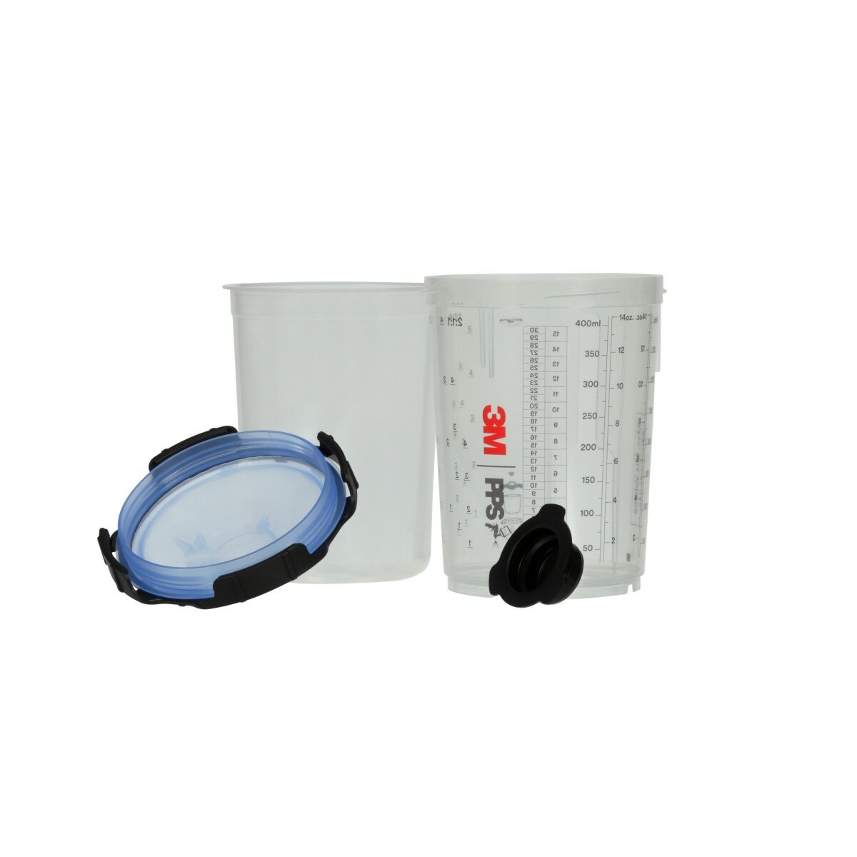 3M 26312 PPS Spray Cup System Kit, Midi, 13.5 fl oz, 125 Micron Filter (7100296772) - 6