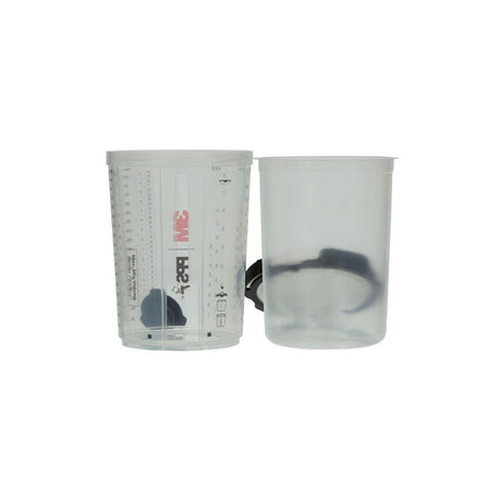 3M 26024 PPS Spray Cup System Kit, Large, 28 oz, 200 Micron Filter, 1 Hard Cup, 50 Lids, 50 Liners, 32 Sealing Plugs (7100297030) - 6