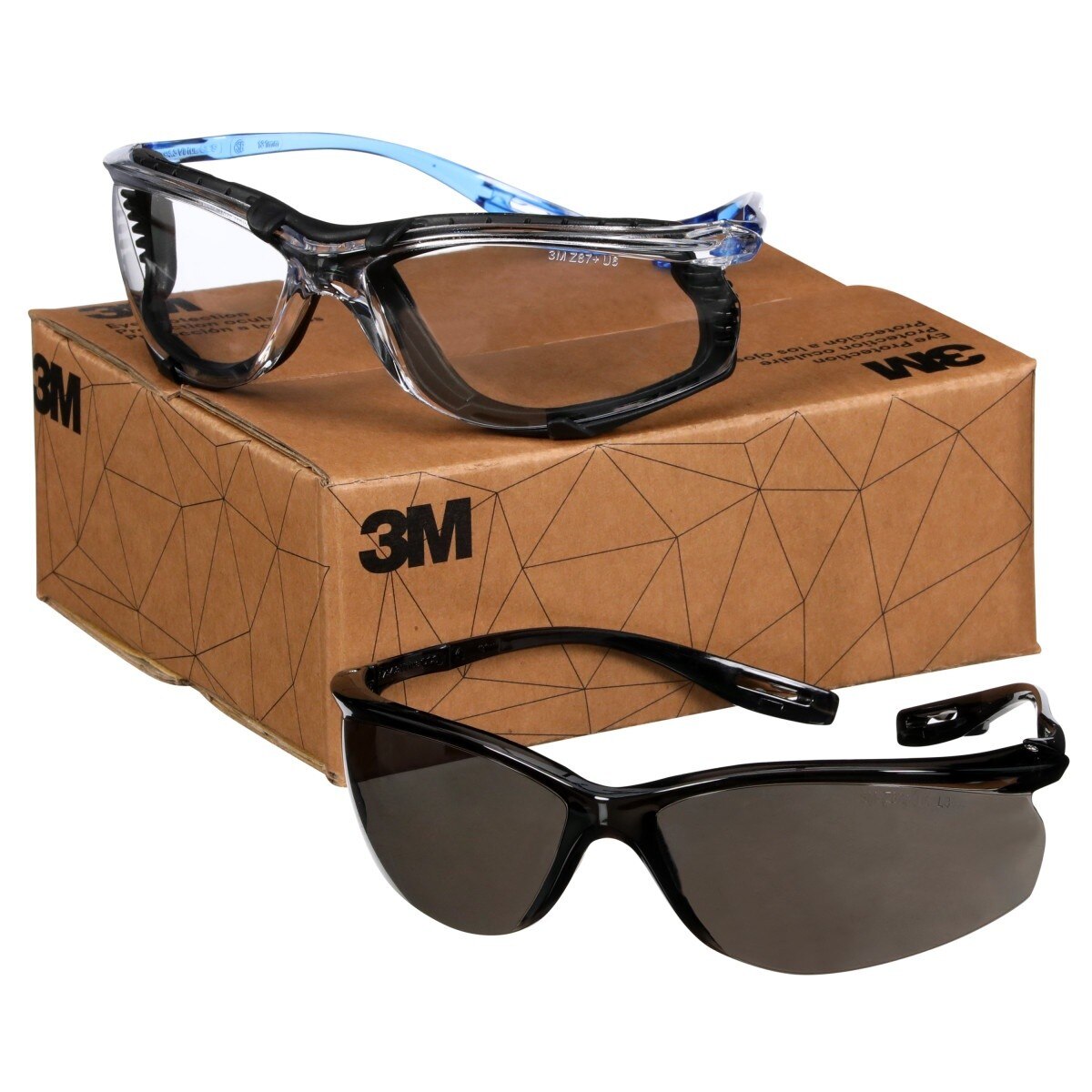3M VCCS01-FM VCCS02 VCCS01-FM-02-PAK Virtua Protective Eyewear CCS Series Value Pack Anti-Fog Anti-Scratch ANSI Z87.1 Clear and Gray Lens (7100300233) (100 Pack) - 6