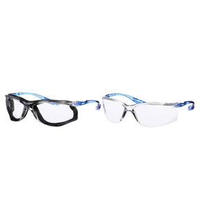 3M 43490 VCCS01-FM/VCCS01 Virtua Safety Glasses, CCS and Virtua Sport CCS, Anti-Fog, Anti-Scratch, Clear Lens, ANSI Z87, Corded Ear Plug Control System, Removable Foam Gasket (7100300574) (100 Pack)