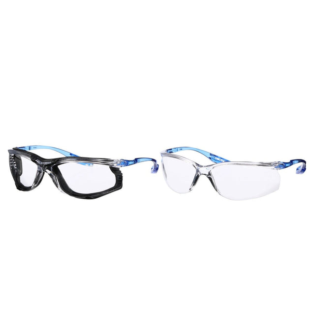 3M 43490 VCCS01-FM/VCCS01 Virtua Safety Glasses, CCS and Virtua Sport CCS, Anti-Fog, Anti-Scratch, Clear Lens, ANSI Z87, Corded Ear Plug Control System, Removable Foam Gasket (7100300574) (100 Pack)