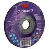 3M 90003 Cubitron Depressed Center Grinding Wheel T27 36 Plus Black 4-1-2 in x 1-4 in x 7-8 in Arbor Hole (7100303966) (20 Pack) - 3
