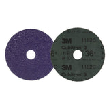 3M 1182C Cubitron Fibre Disc, 36+, Purple, 4 in x 5/8 in, Die 400FF (7100309791) (100 Pack) - 2