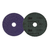 3M 1182C Cubitron Fibre Disc, 36 Plus, Purple, 4 in x 7/8 in, 400N (7100309797) (100 Pack) - 2