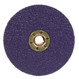3M 1182C Cubitron Fibre Disc, TN Quick Change, Precision Shaped Ceramic 36+, Purple, 4-1/2 in (7100310727) (100 Pack)