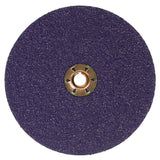 3M 1182C Cubitron Fibre Disc, TN Quick Change, Precision Shaped Ceramic, 36 Plus, Purple, 7 in, Die 700BB (7100310729) (100 Pack)