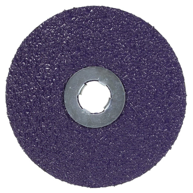 3M 1182C Cubitron Fibre Disc, GL Quick Change, G450E, Precision Shaped Ceramic, 36+, Purple, 4-1/2 in (7100310730) (100 Pack)