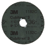 3M 1182C Cubitron Fibre Disc, GL Quick Change, G450E, Precision Shaped Ceramic, 36+, Purple, 4-1/2 in (7100310730) (100 Pack) - 4
