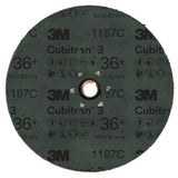 3M 1187C Cubitron 3 Fibre Disc, TN Quick Change, 36+, Purple, 7 in (7100310732) (100 Pack) - 2
