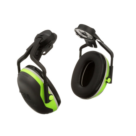 3M X4P5E PELTOR Helmet Attached Earmuffs, Electrically Insulated, NRR 25 dB, X Series, Hard Hat Attached (7100311536)