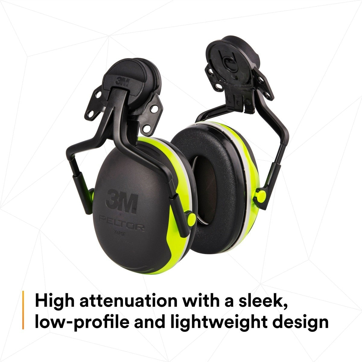 3M X4P5E PELTOR Helmet Attached Earmuffs, Electrically Insulated, NRR 25 dB, X Series, Hard Hat Attached (7100311536) - 6