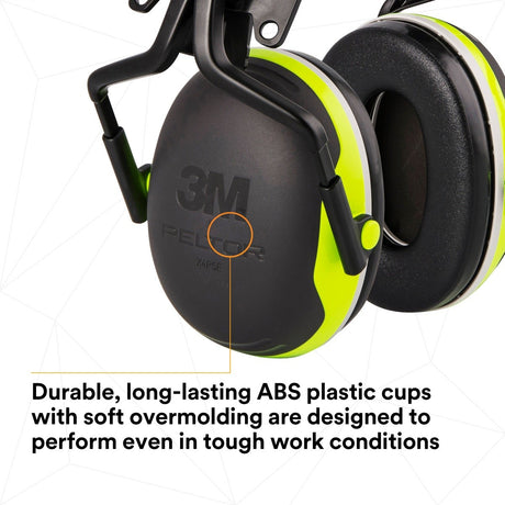 3M X4P5E PELTOR Helmet Attached Earmuffs, Electrically Insulated, NRR 25 dB, X Series, Hard Hat Attached (7100311536) - 8