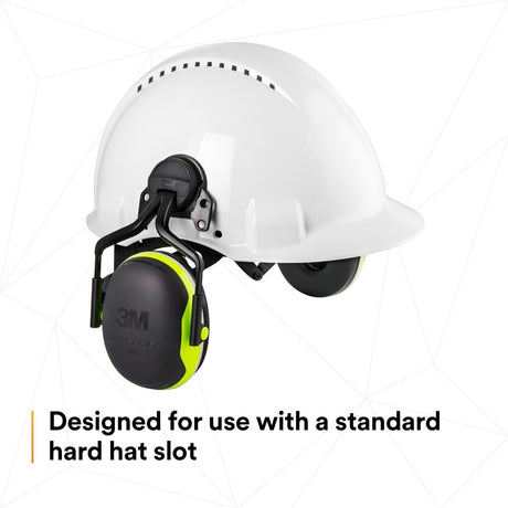 3M X4P5E PELTOR Helmet Attached Earmuffs, Electrically Insulated, NRR 25 dB, X Series, Hard Hat Attached (7100311536) - 10