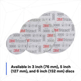 3M 443SA 02096 Trizact Hookit Foam Abrasive Disc, 3000 Grit, 5 in (7100312165) (60 Pack) - 5