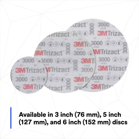 3M 443SA 02096 Trizact Hookit Foam Abrasive Disc, 3000 Grit, 5 in (7100312165) (60 Pack) - 5