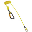 3M 1500066 DBI-SALA Hook2Quick Ring Coil Tool Tether with Tail 2 lb Capacity Black Yellow 3-62 in (7100312707) (10 Pack)