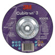 3M 90009 Cubitron 3 Depressed Center Grinding Wheel, 7 in x 1/4 in x 5/8 in-11, 36+ T27, ANSI, Precision Shaped Grain for Beveling, Weld Grinding, Heavy Deburring, Slag Removal (7100312965) (10 Pack)