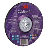 3M 90006 Cubitron 3 Depressed Center Grinding Wheel, 36+ Grit, Type 27, 6 in x 1/4 in x 5/8 in-11, ANSI (7100312966) (10 Pack) - 3