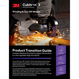 3M 90008 Cubitron 3 Depressed Center Grinding Wheel, 36+, T27, 7 in x 1/4 in x 7/8 in (180x6x22.23mm) ANSI (7100313198) - 5