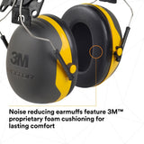 3M 7100314991 PELTOR X2P3E Cap Style Hard Hat Attached Earmuffs NRR 24 dB (10 Pack) - 4