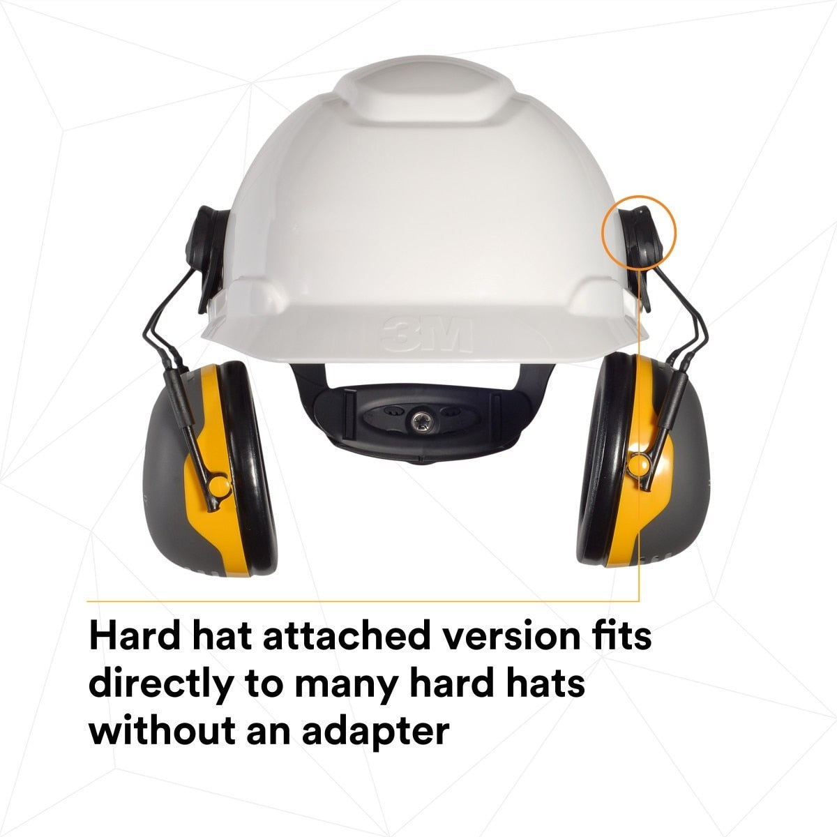 3M 7100314991 PELTOR X2P3E Cap Style Hard Hat Attached Earmuffs NRR 24 dB (10 Pack) - 6