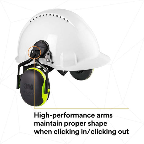 3M X4P5E-FORESTRYORAN X4P5E-OR PELTOR Hard Hat Attached Earmuffs, Electrically Insulated, NRR 25 dB (7100315031) (10 Pack) - 4