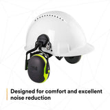 3M X4P5E-FORESTRYORAN X4P5E-OR PELTOR Hard Hat Attached Earmuffs, Electrically Insulated, NRR 25 dB (7100315031) - 6