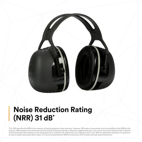 3M 7100315048 Over-the-Head Earmuffs X5A NRR 31 dB Hearing Protection  - (10Pack) - 2