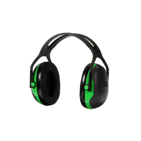 3M X1A PELTOR Over-the-Head Earmuffs, X Series, Green, One Size Fits Most (27287-case) (7100315111) (Case of 10)  - (10Pack) - 3