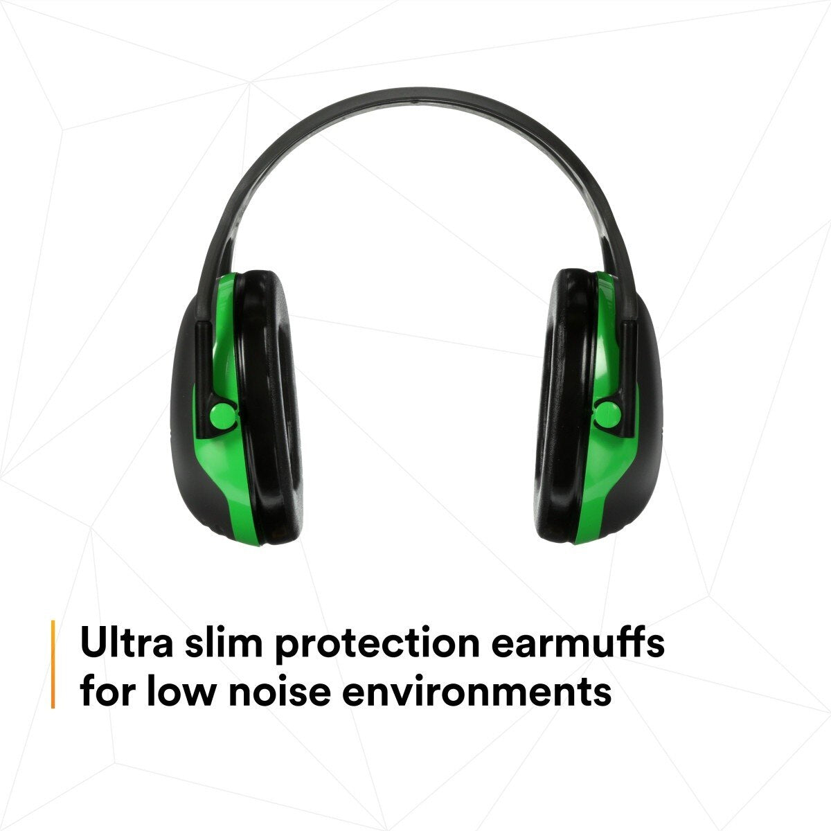 3M X1A PELTOR Over-the-Head Earmuffs, X Series, Green, One Size Fits Most (27287-case) (7100315111) (Case of 10)  - (10Pack) - 7