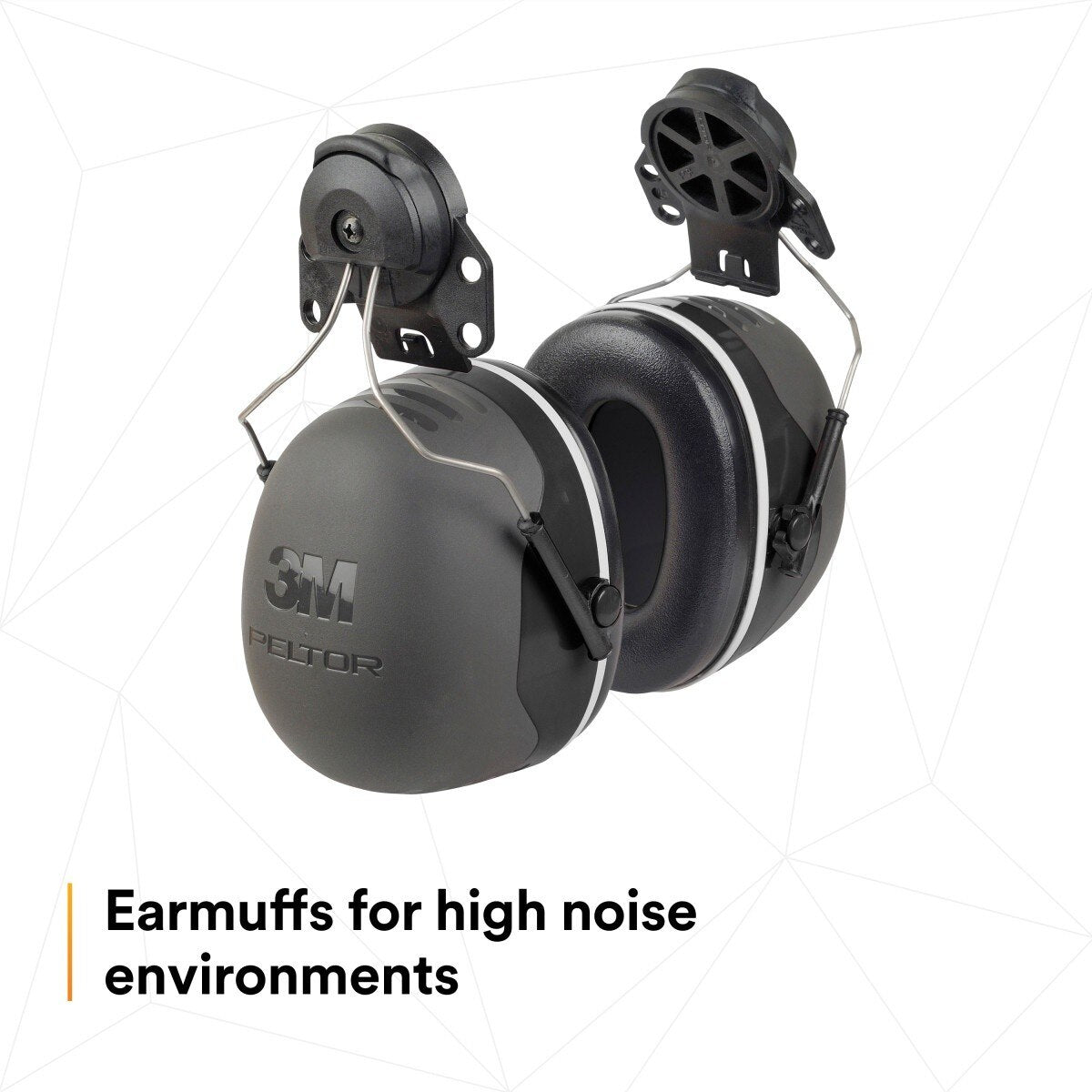 3M 7100315223 PELTOR X5P3E Hard Hat Attached Earmuffs NRR 31 dB Black (1 Pack)  - (10Pack) - 2