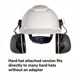 3M 7100315223 PELTOR X5P3E Hard Hat Attached Earmuffs NRR 31 dB Black (1 Pack)  - (10Pack) - 5