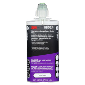 3M OEM Match Epoxy Seam Sealer White 200 ml Cartridge (08524) (7100319307)  - (6Pack)